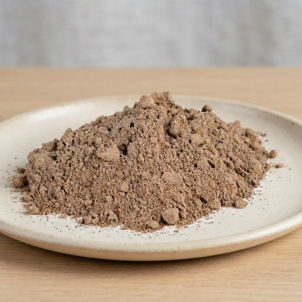 Jatoba powder on a plate